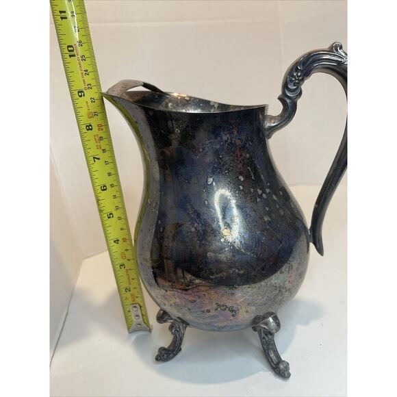 Vintage Mid Century FB Rogers Silver Co Silverplate Water Pitcher - Picture 9 of 12